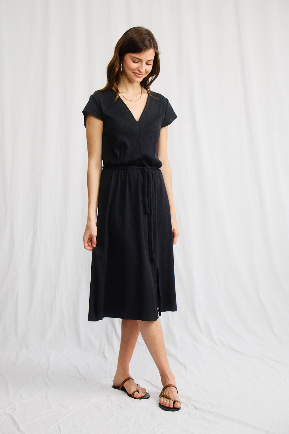 שמלת ססיליה שחורה - JUL