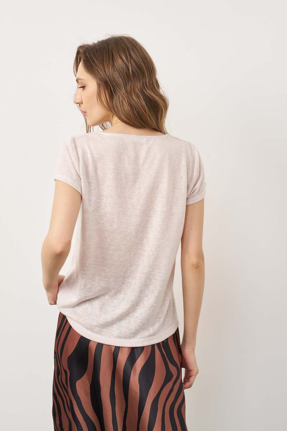 Veronica black linen shirt