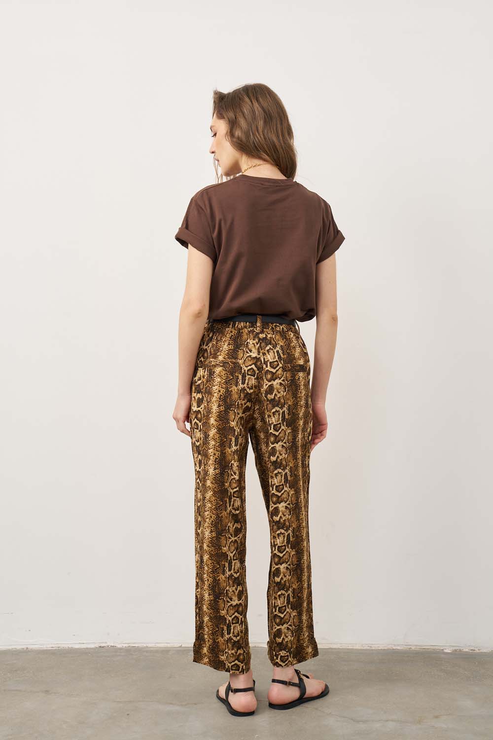 Eve linen pants in clear color