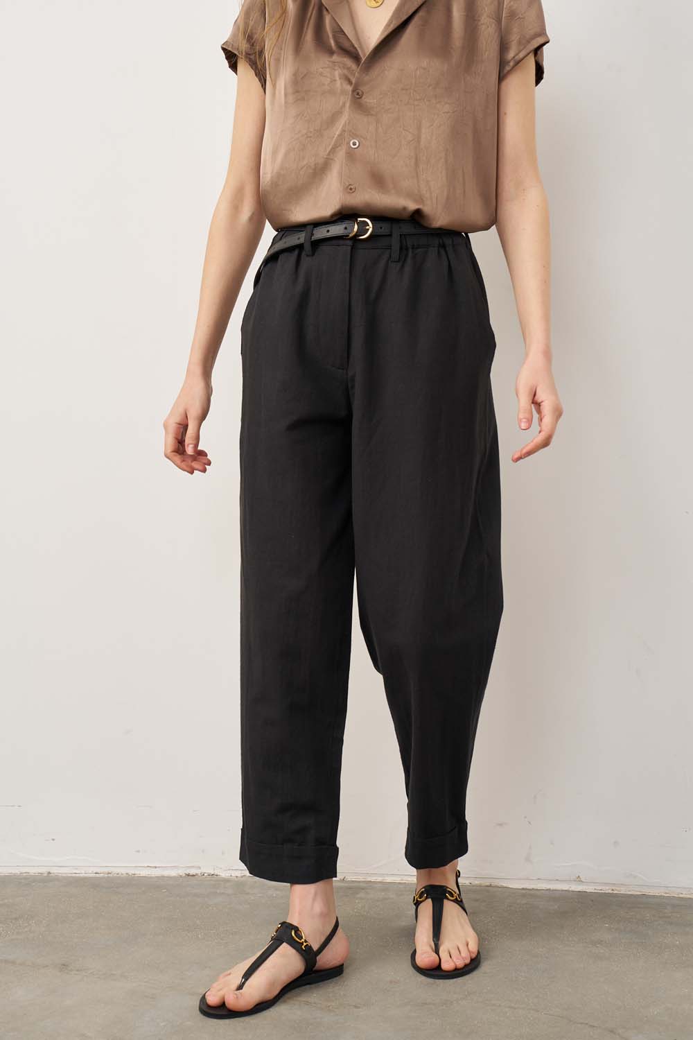 Eve linen pants in clear color