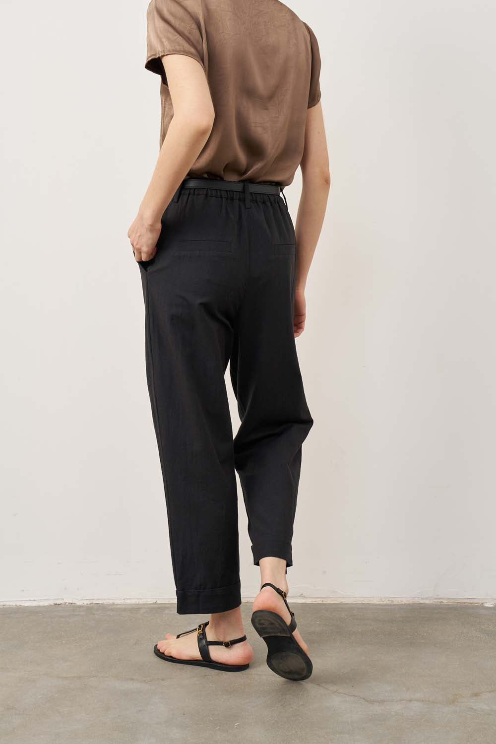 Eve linen pants in clear color