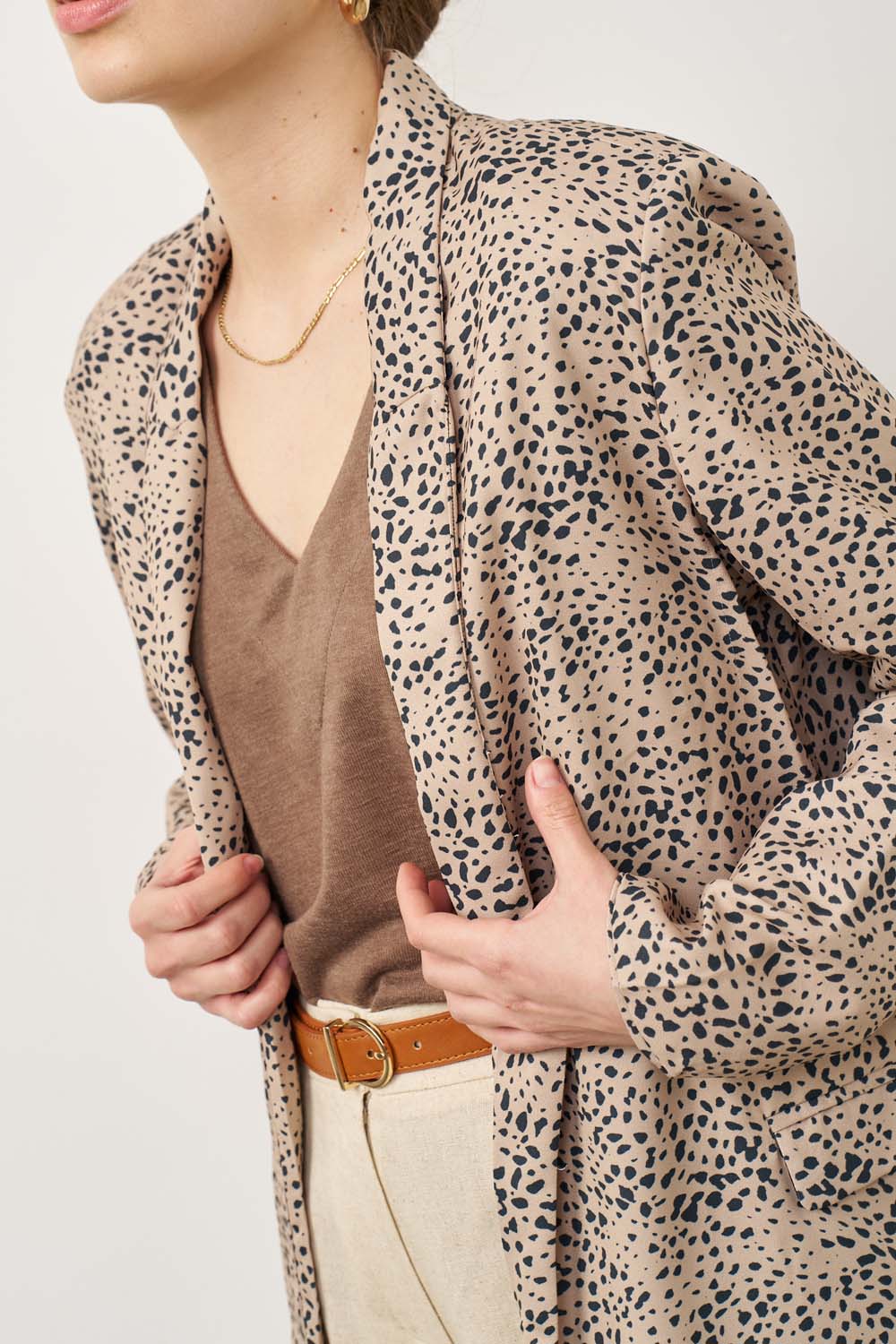 Black marking blazer