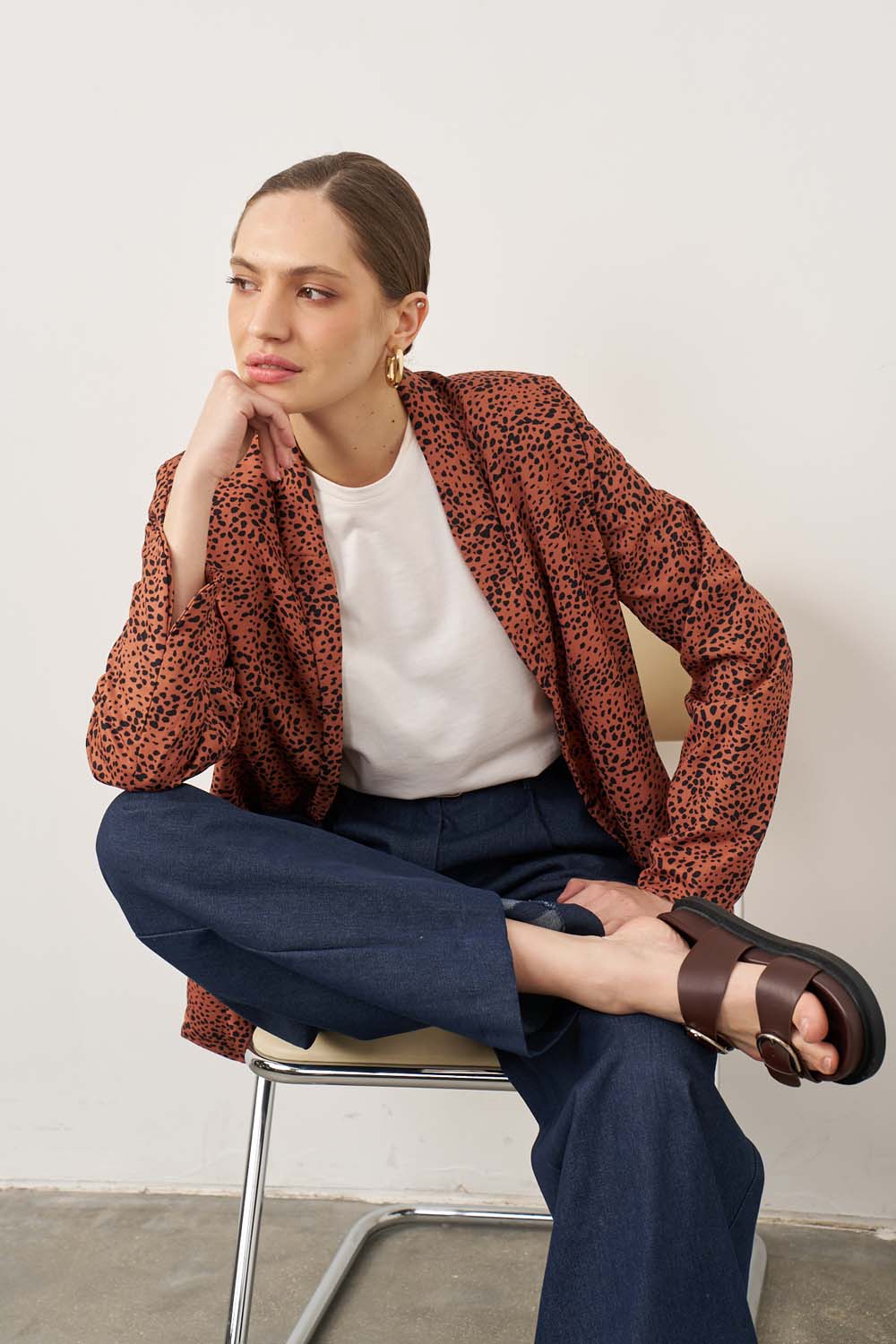 Black marking blazer