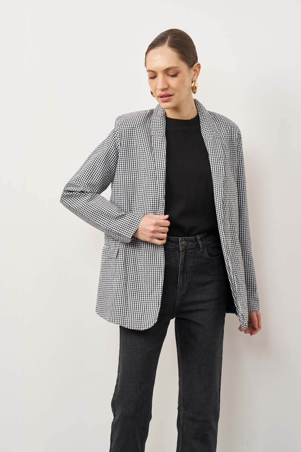 Black marking blazer