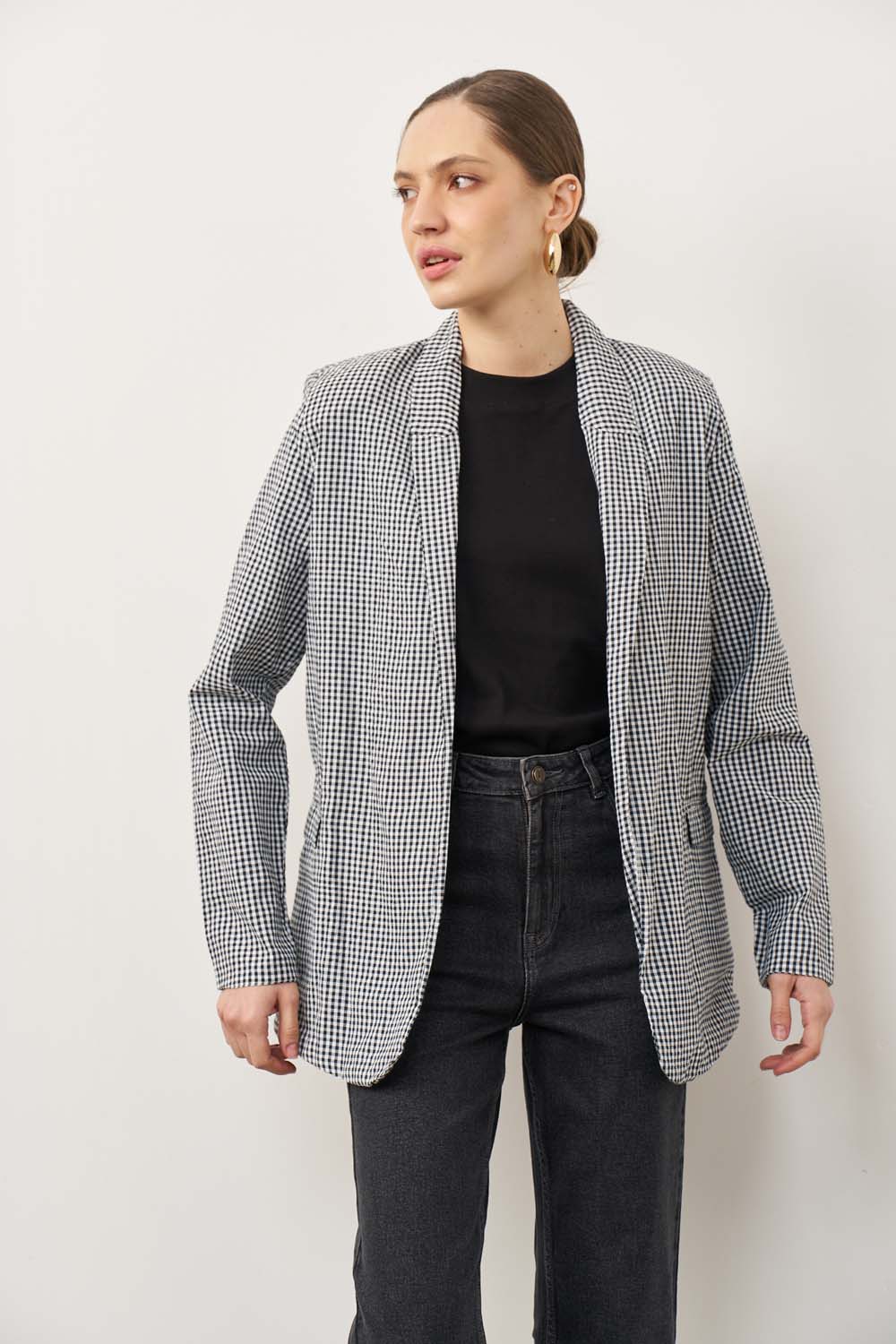 Black marking blazer