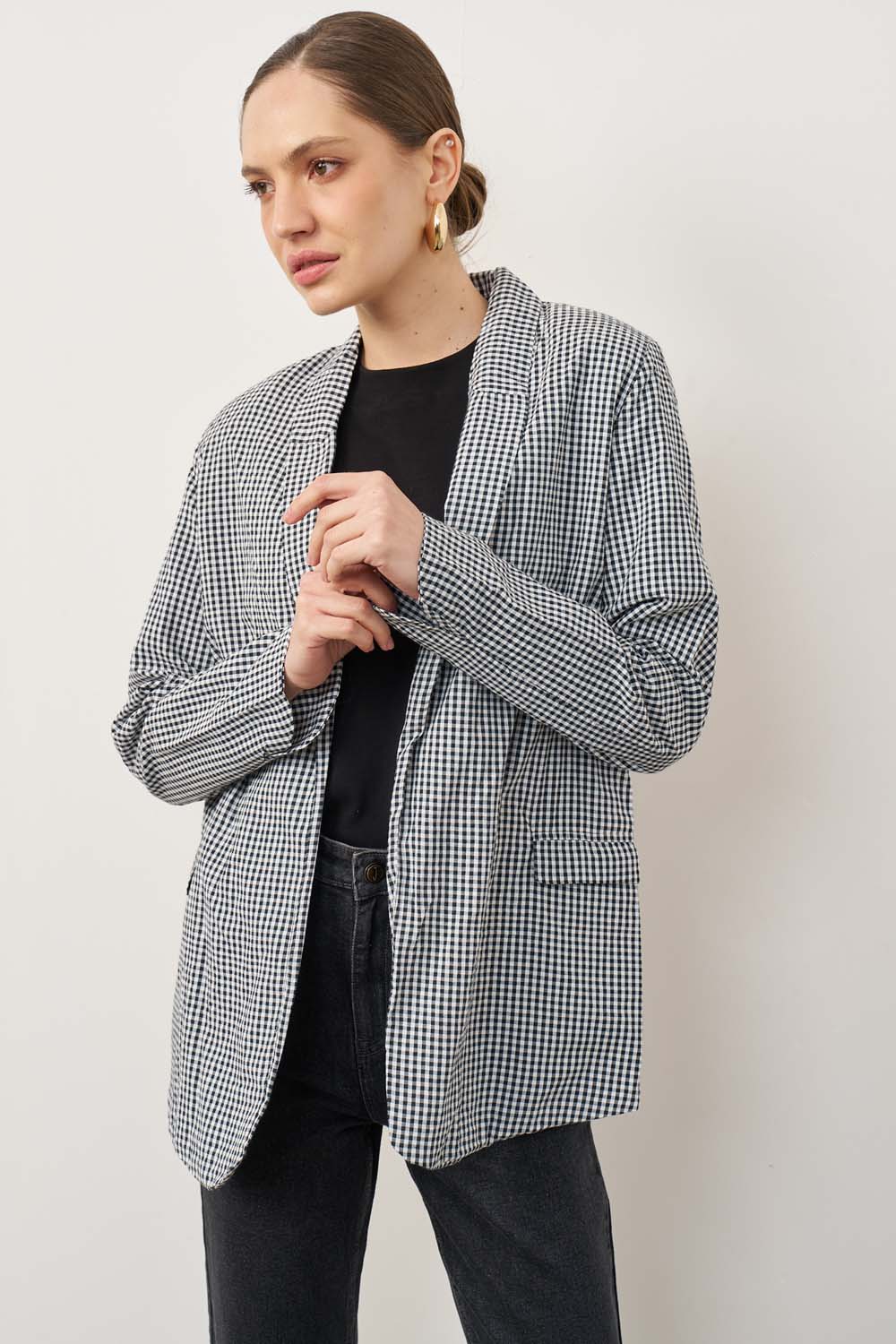 Black marking blazer