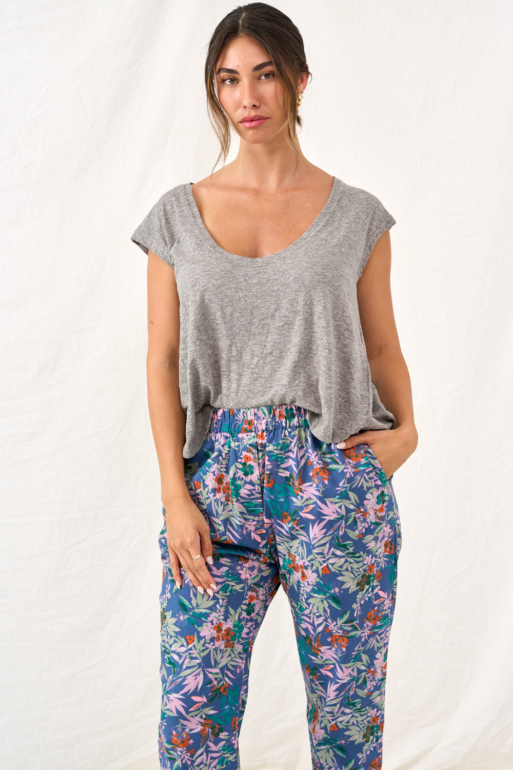 Loose T shirt gray