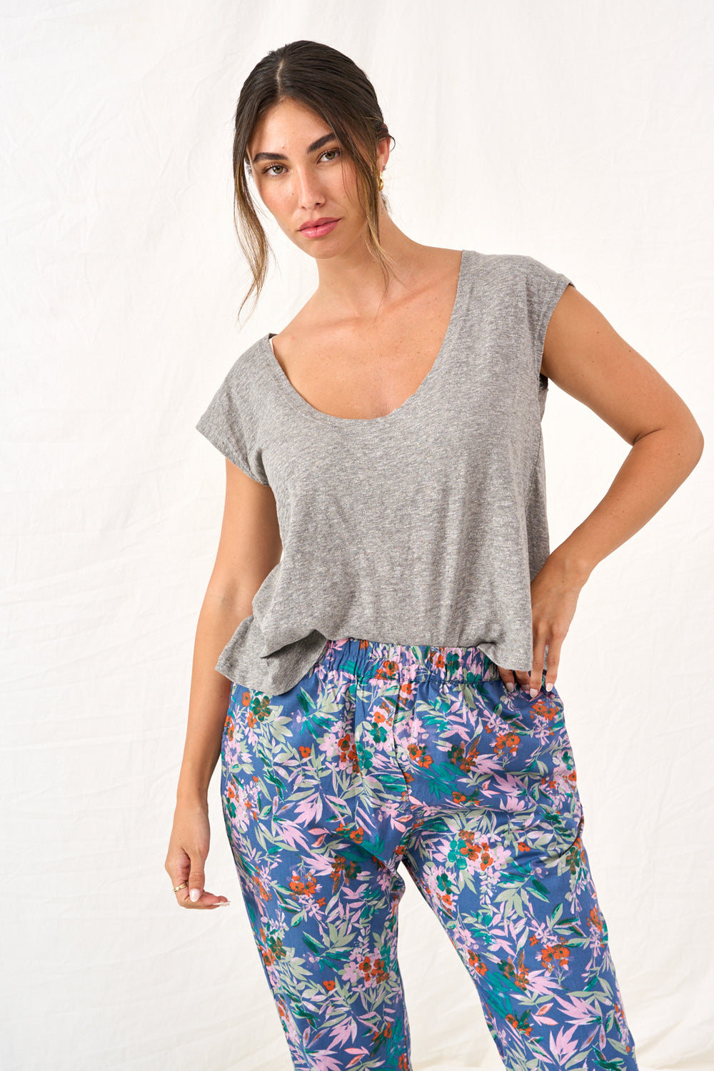 Loose T shirt gray