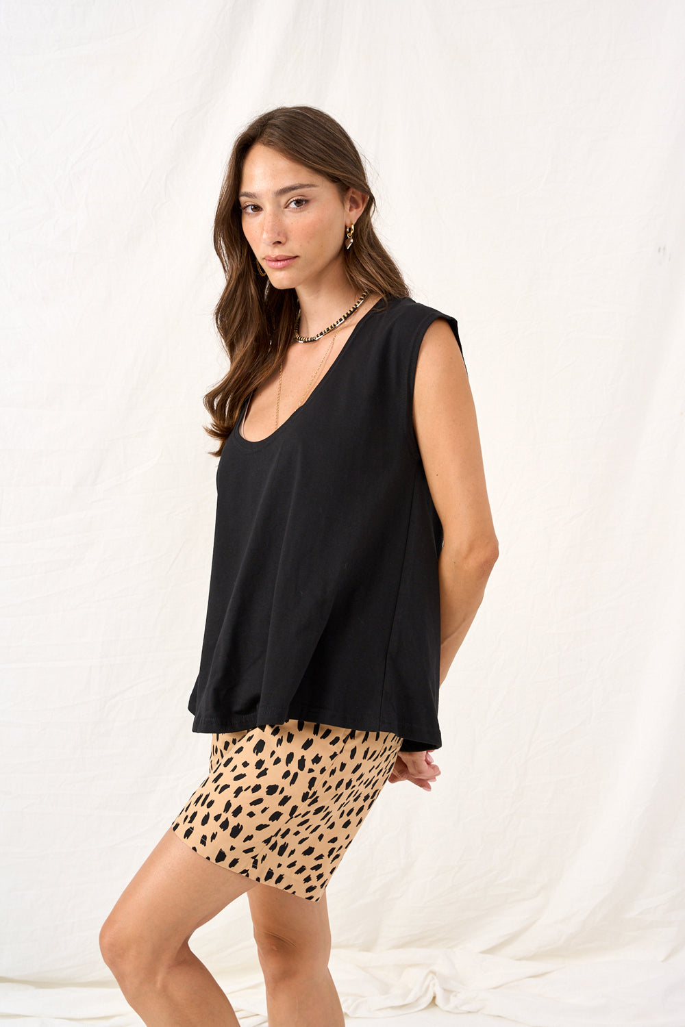 Loose T shirt black