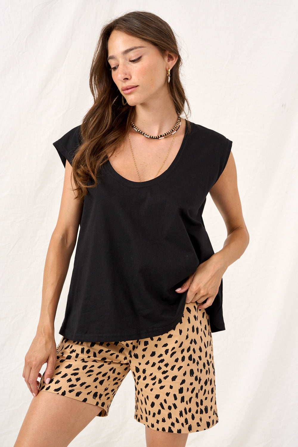 Loose T shirt black