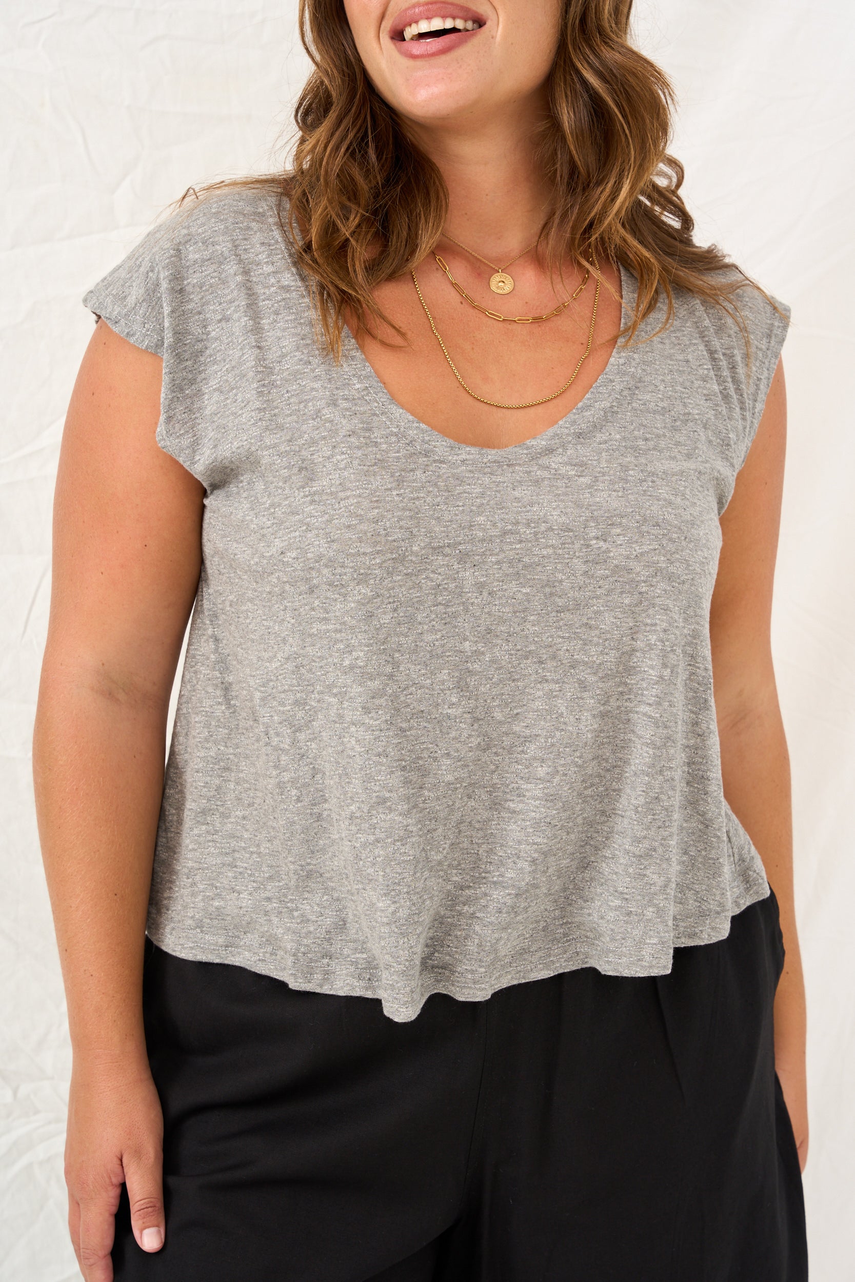 Loose T shirt gray