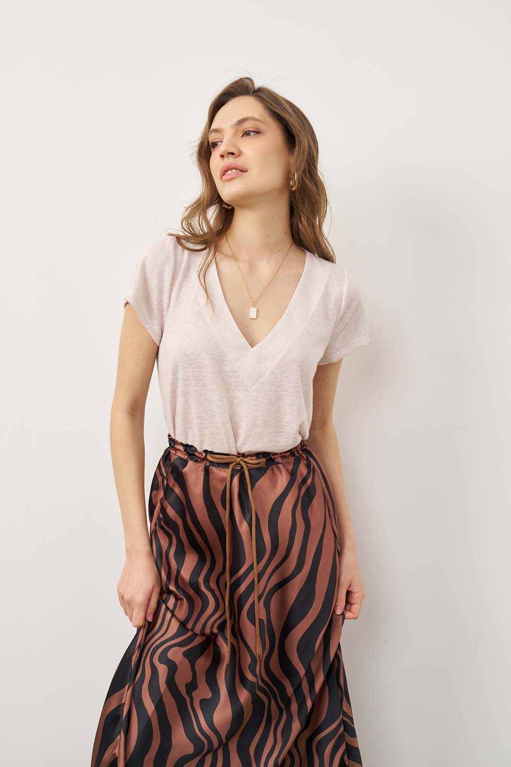 Veronica black linen shirt