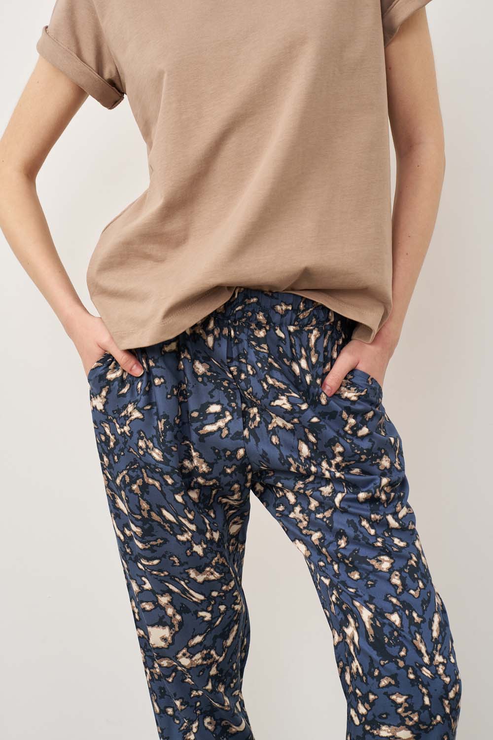 Lauren pants yellow leopard print