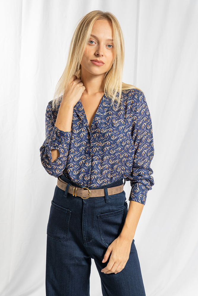 Melin shirt light polka dot print 