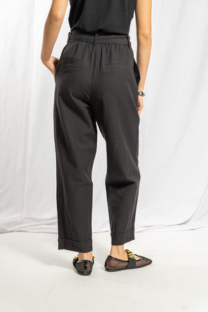 Eve black linen pants