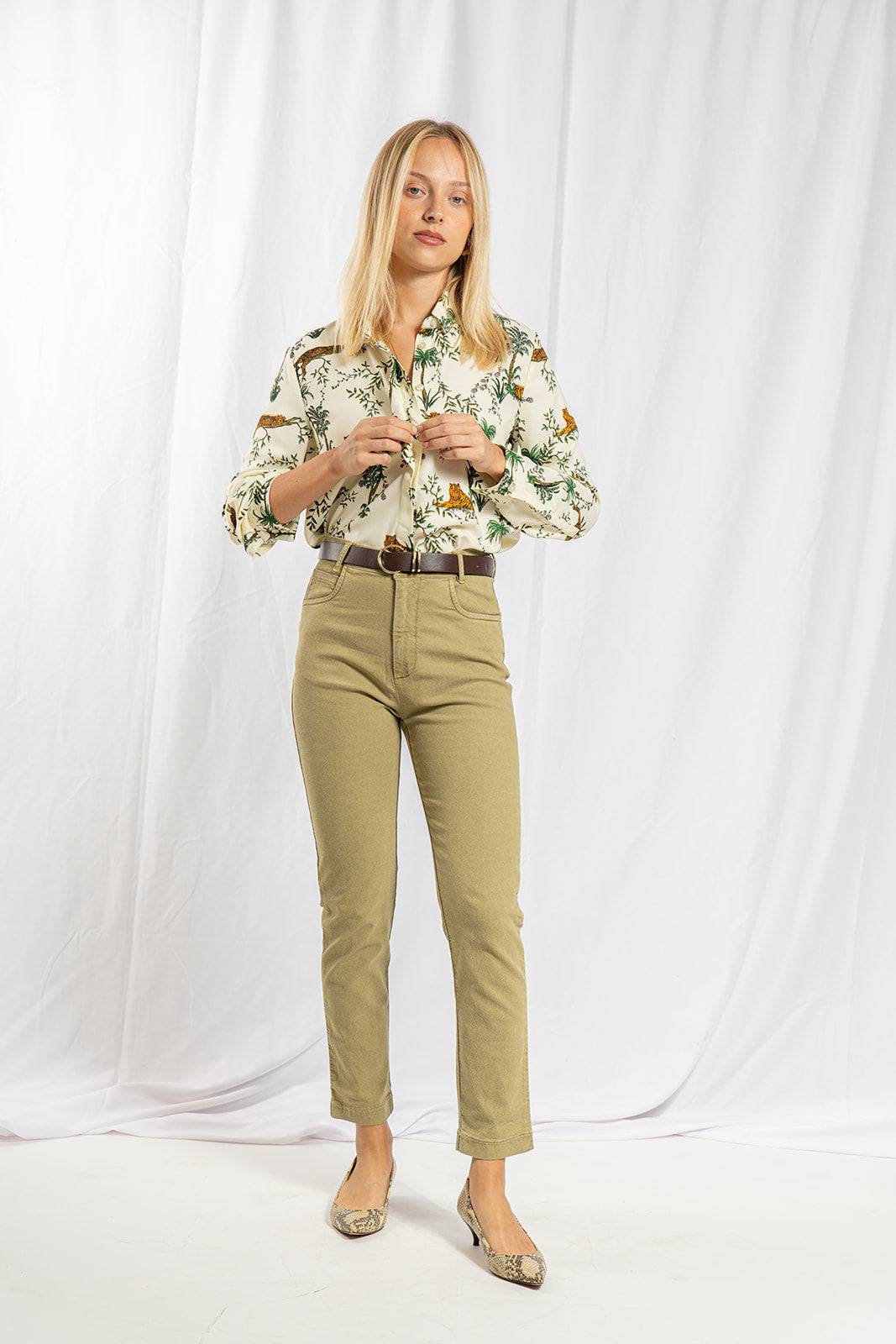 Olive green Rita pants