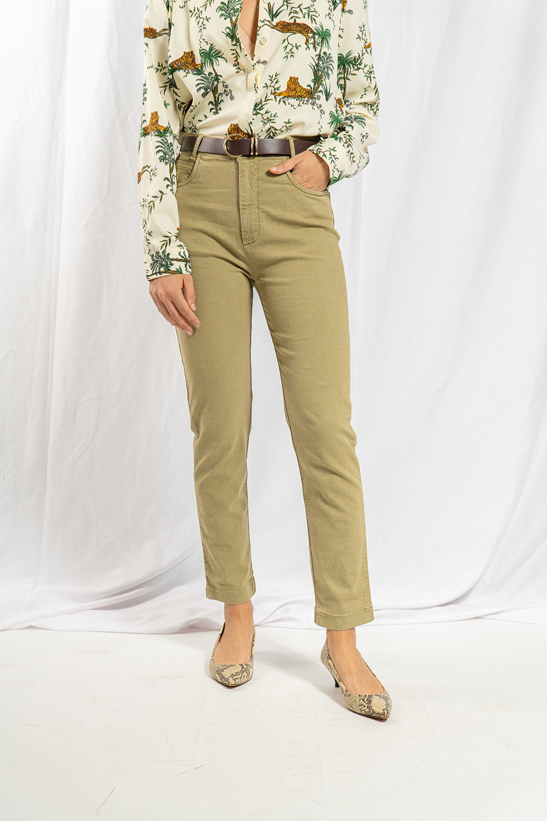 Olive green Rita pants