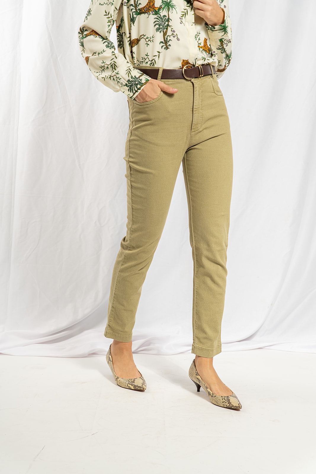 Olive green Rita pants