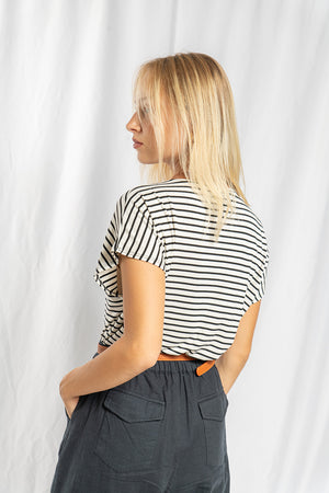 Gia black striped t-shirt