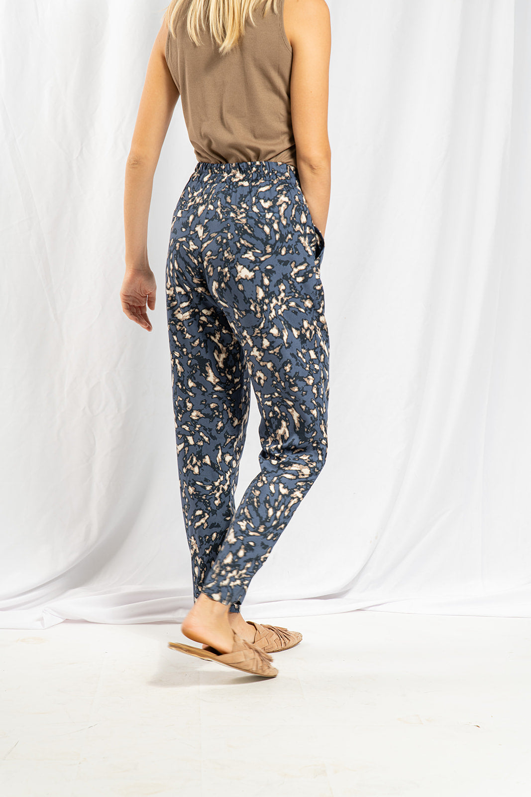 Lauren pants yellow leopard print