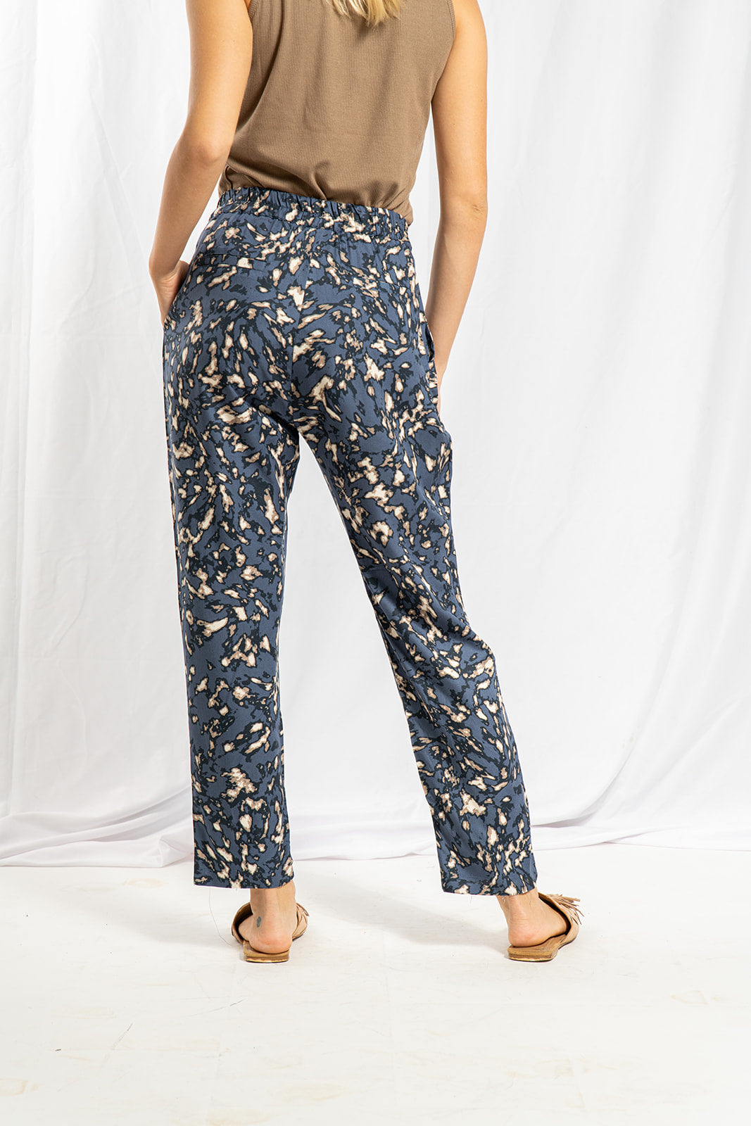 Lauren pants yellow leopard print