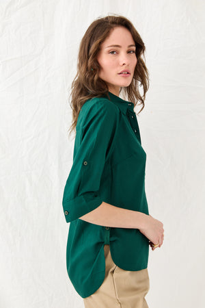 חולצת פוקסי ירוק יער