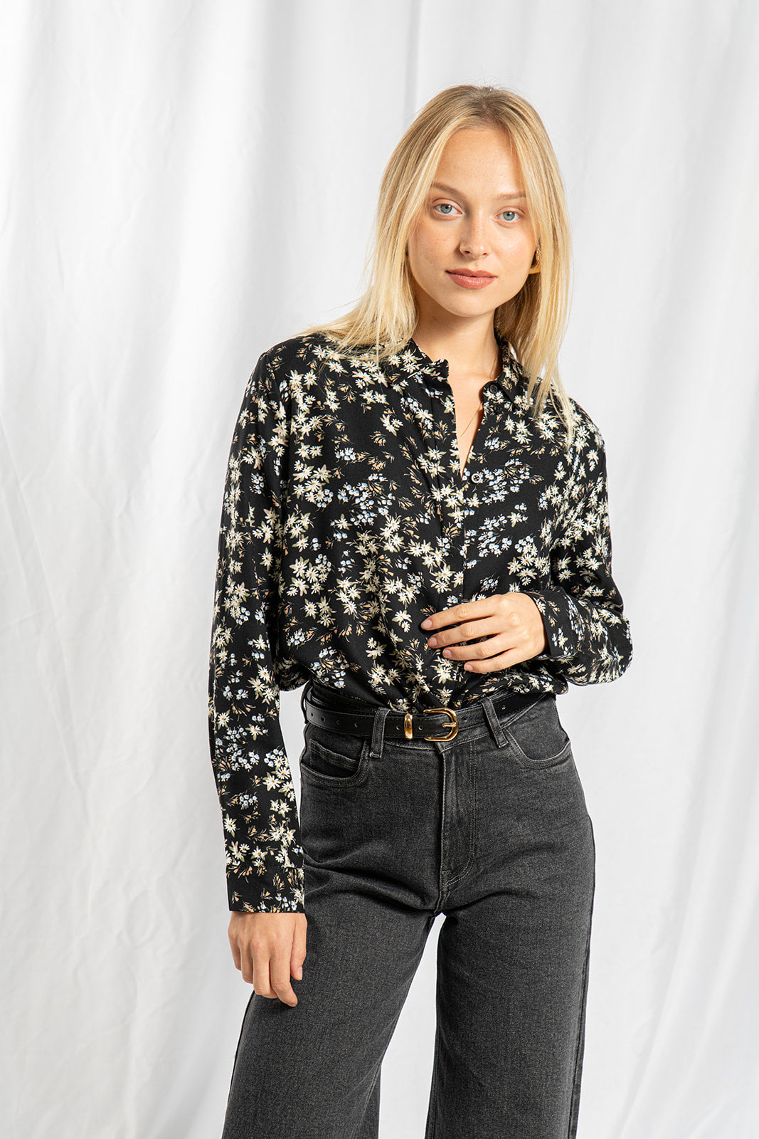 Chloe black printed shirt 