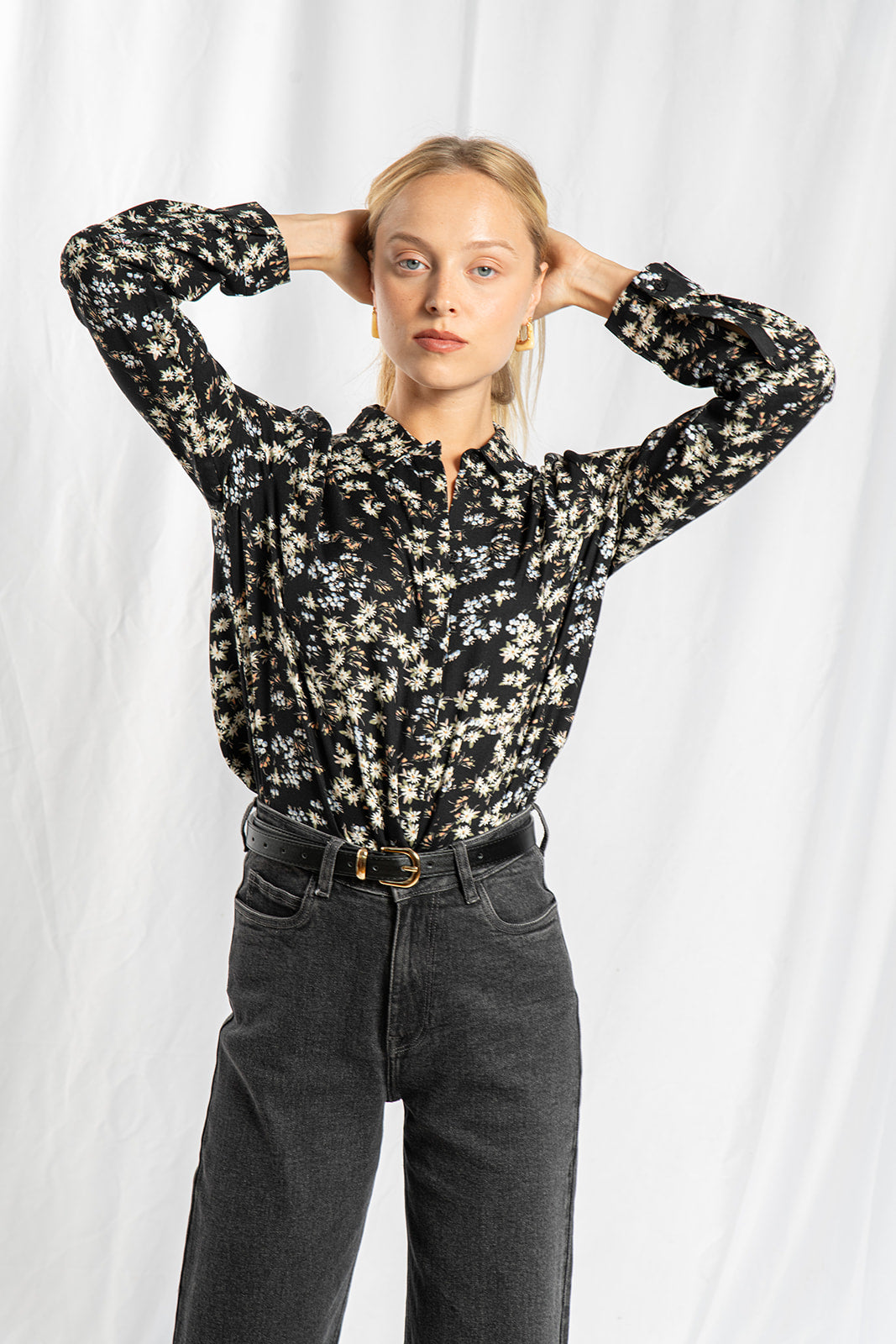 Chloe black printed shirt 