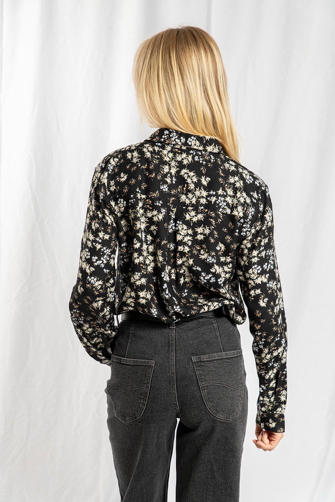 Chloe black printed shirt 