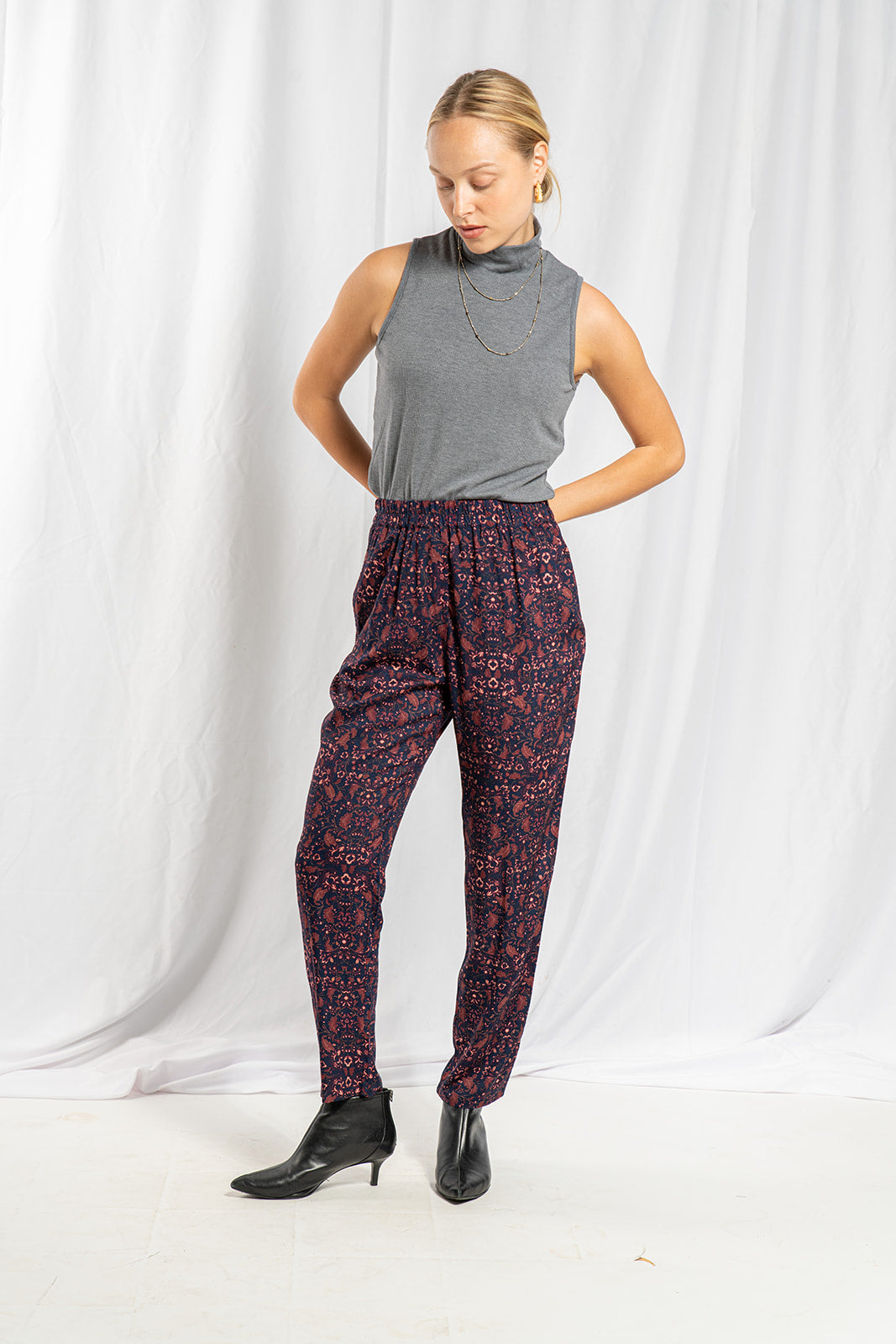 Lauren tansel floral brown pants