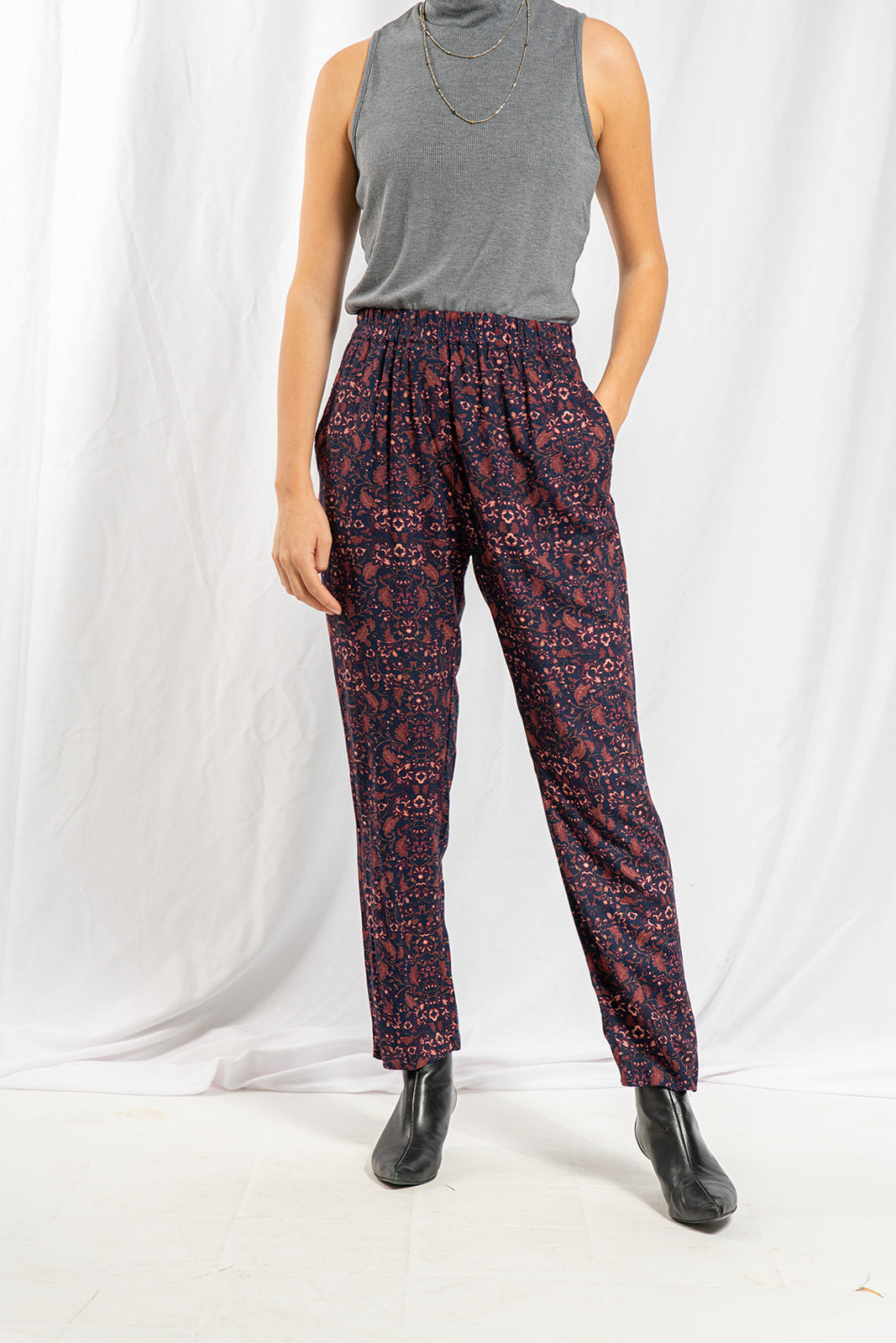 Lauren tansel floral brown pants