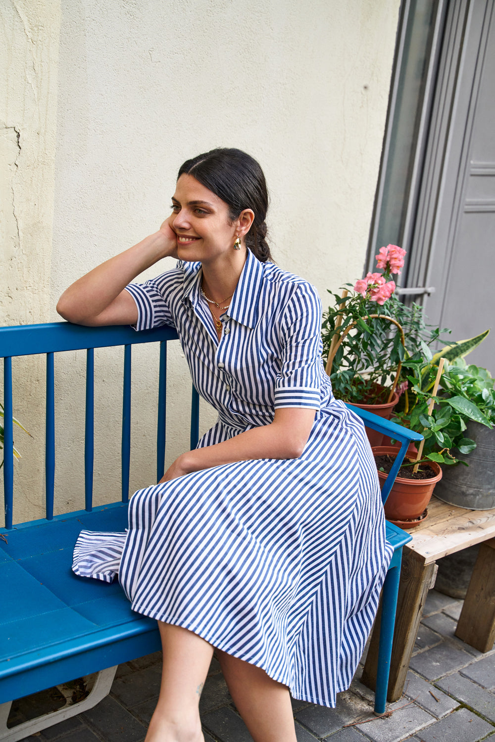 Suzanne striped dress