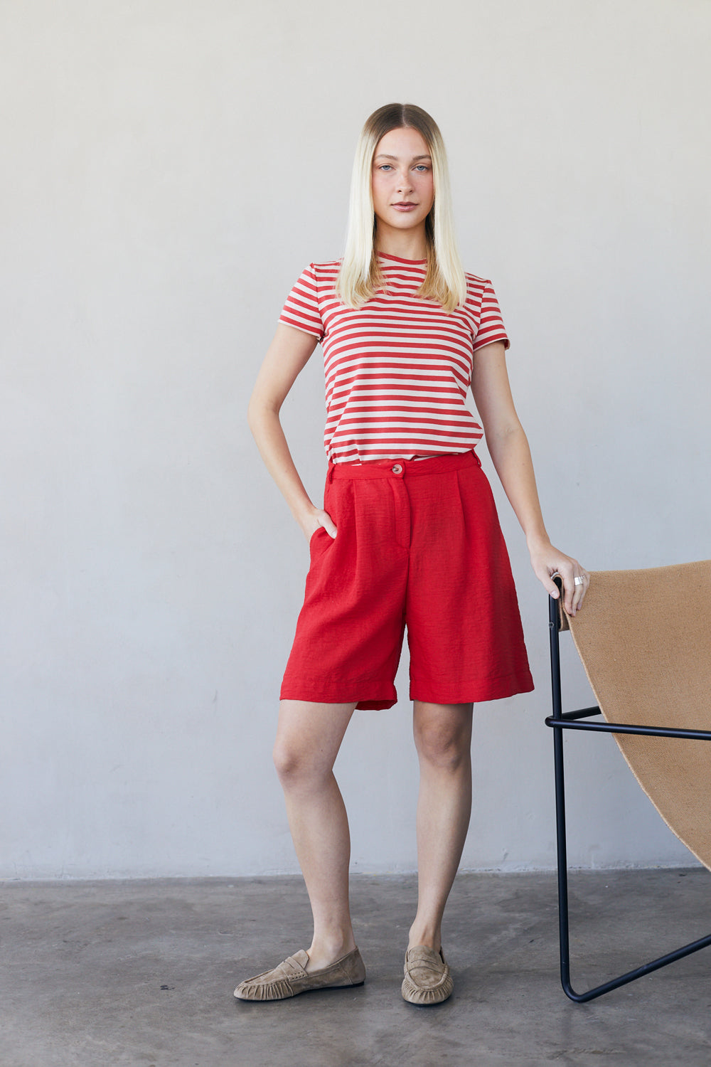 מכנסון סופי פשתן אדום