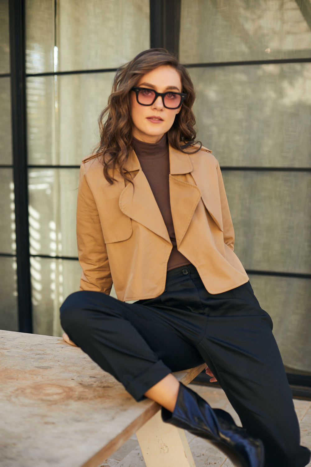 ג׳קט טרנץ׳ קאמל