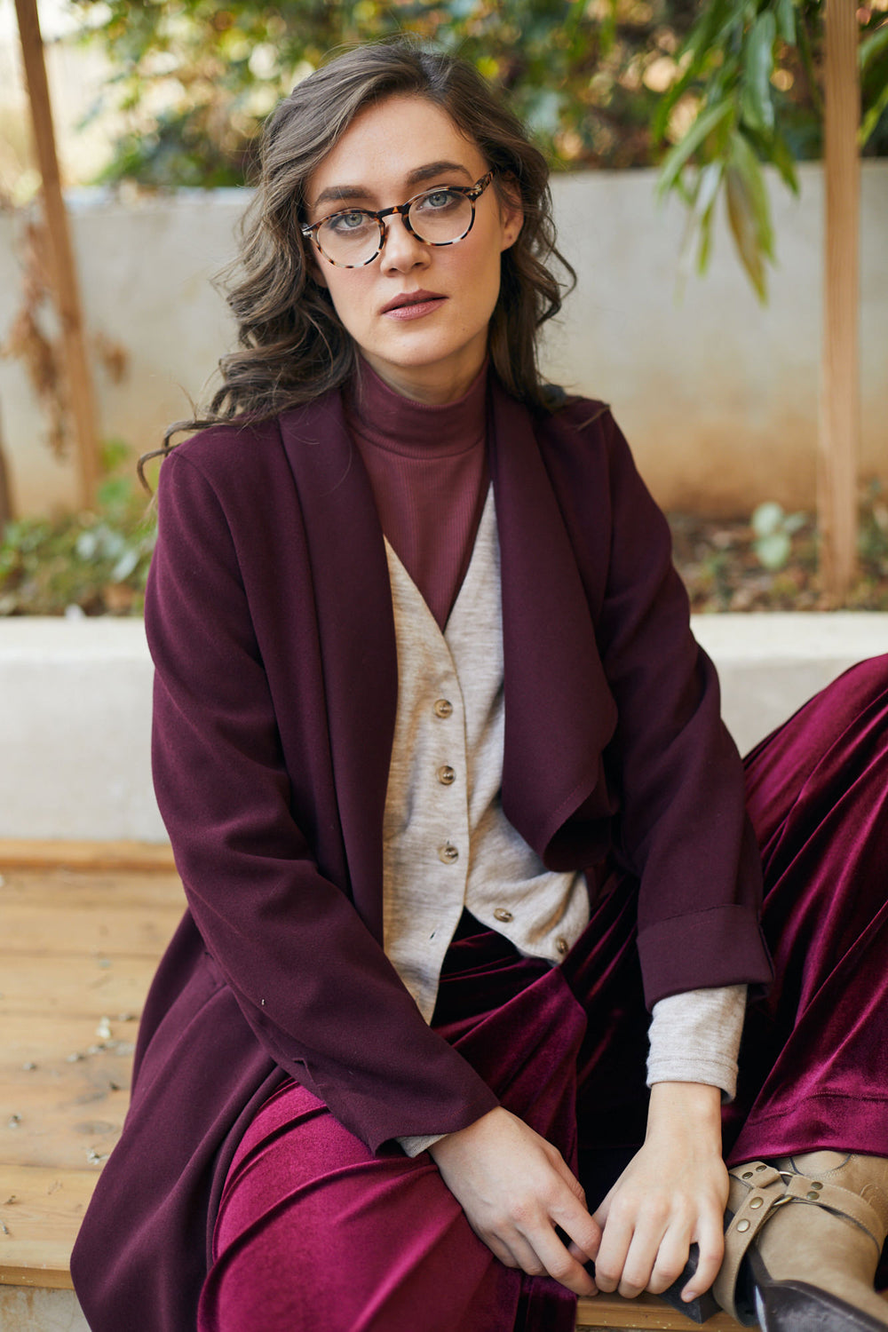 סוודר קרוליין בז׳