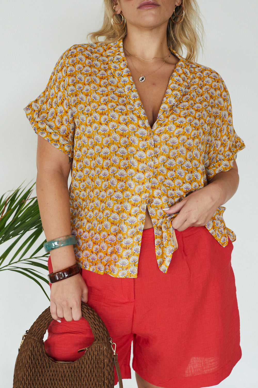 Melissa light floral shirt 
