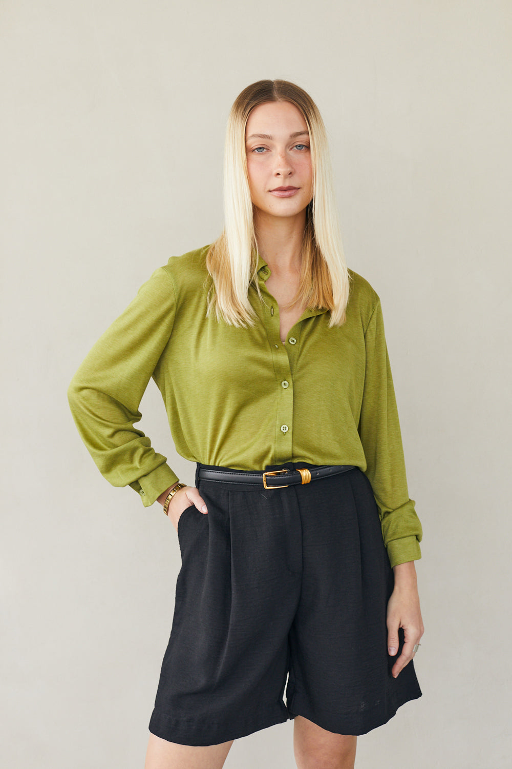 מכנסון סופי פשתן שחור