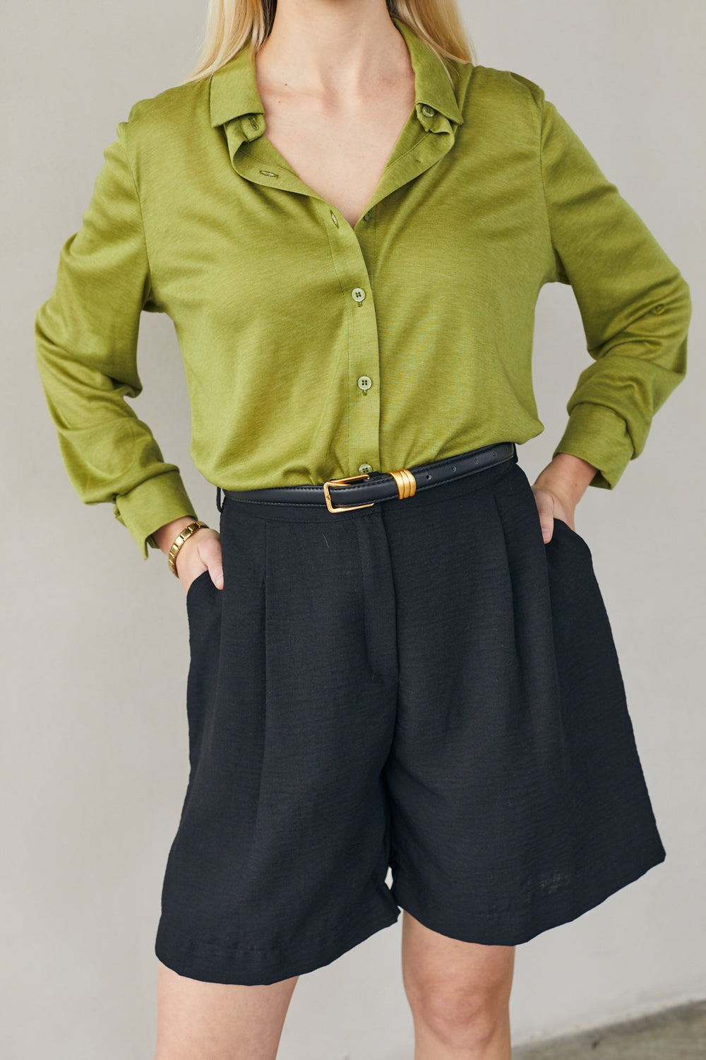 מכנסון סופי פשתן שחור