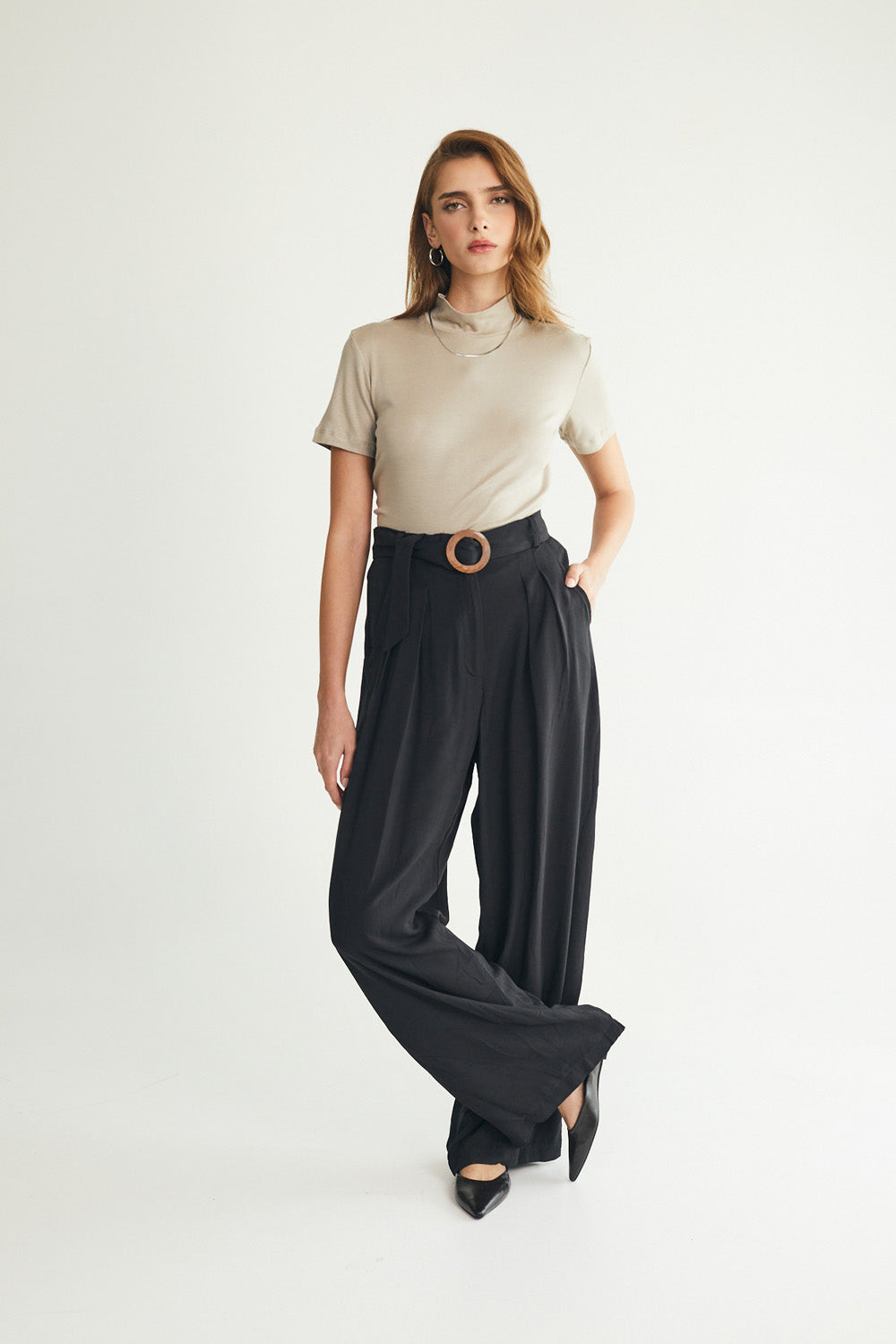 Black bermuda shorts