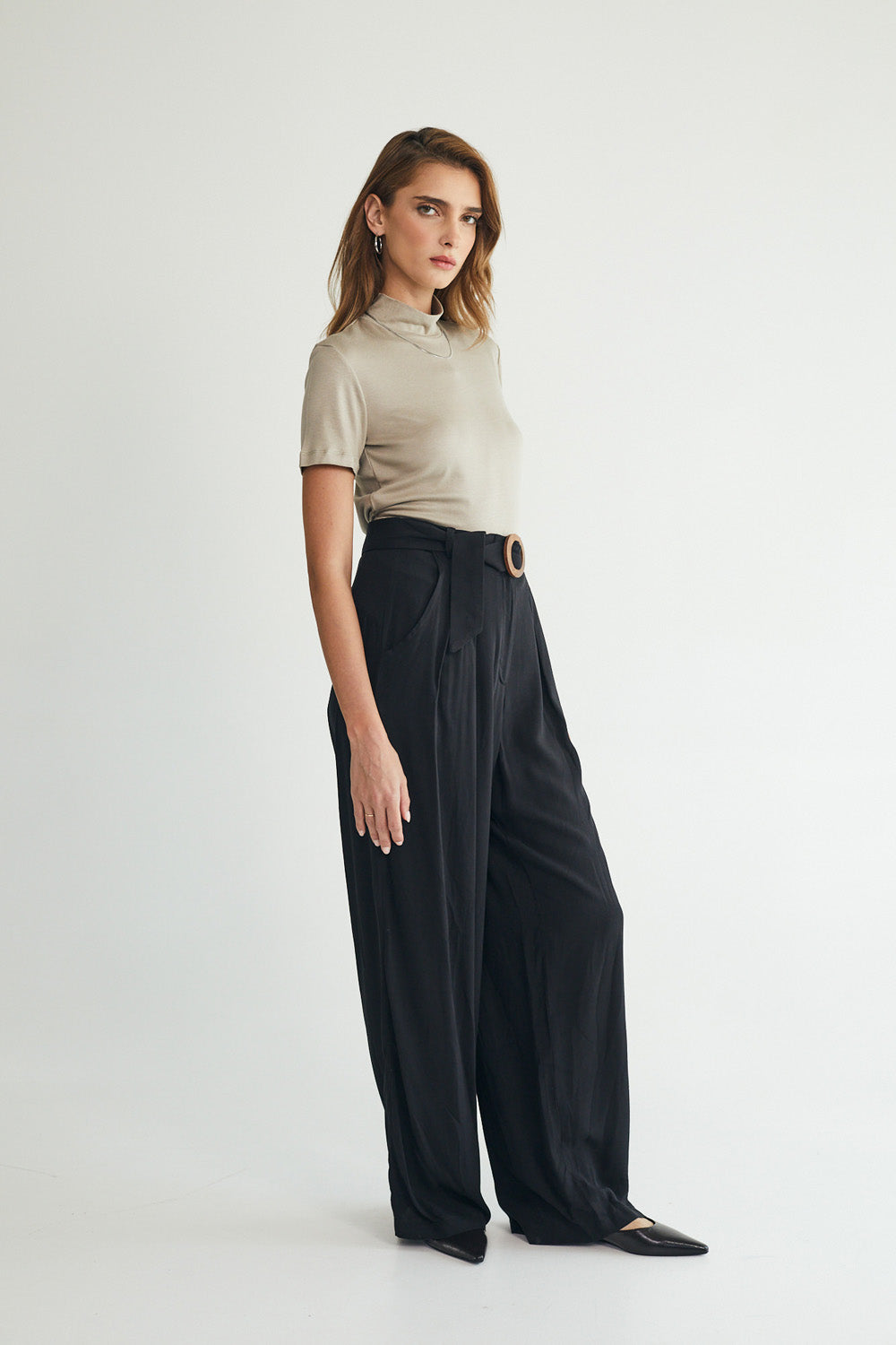Black bermuda shorts
