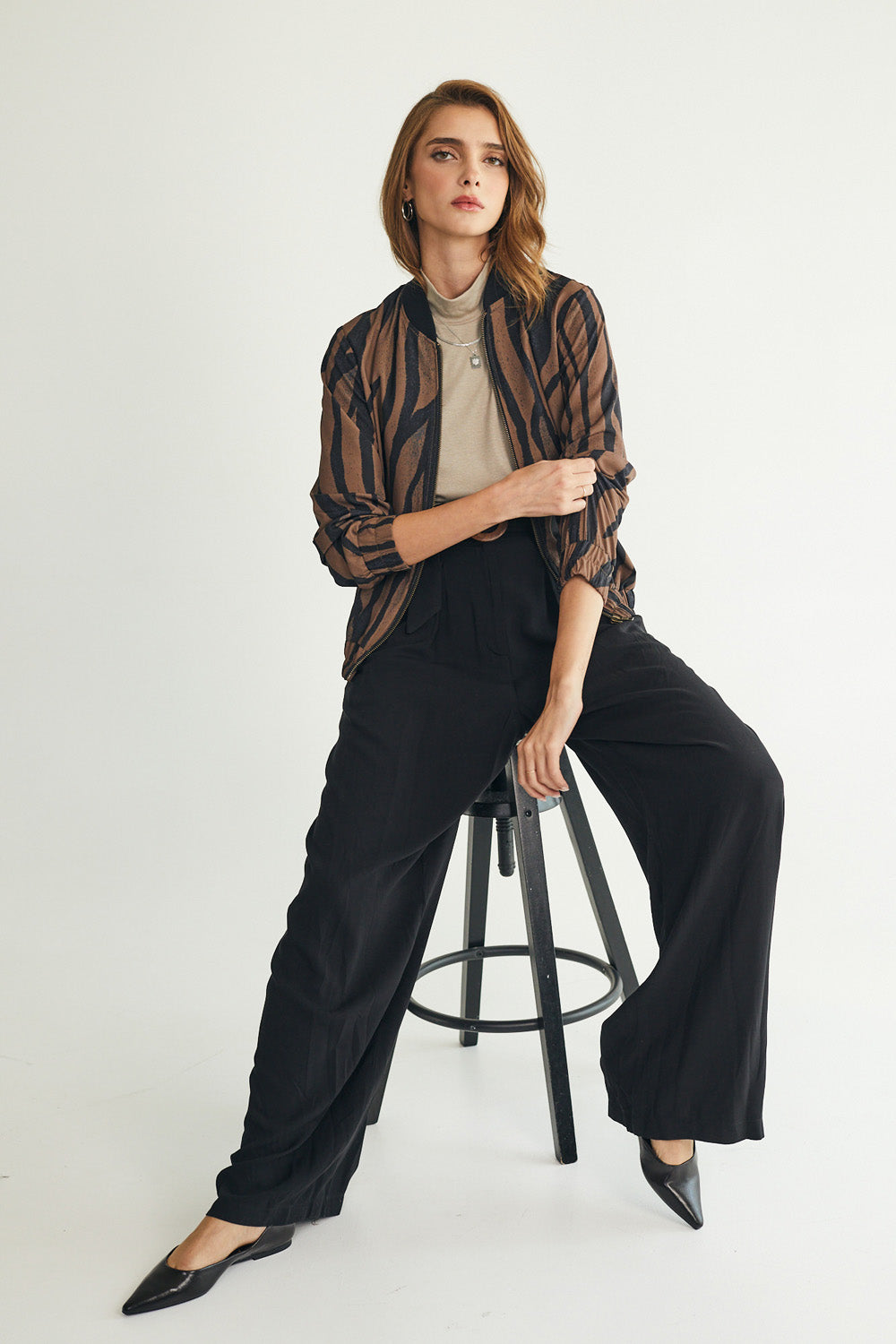 Black bermuda shorts