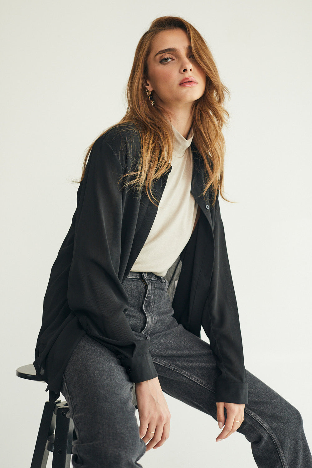 Black Chloe shirt 