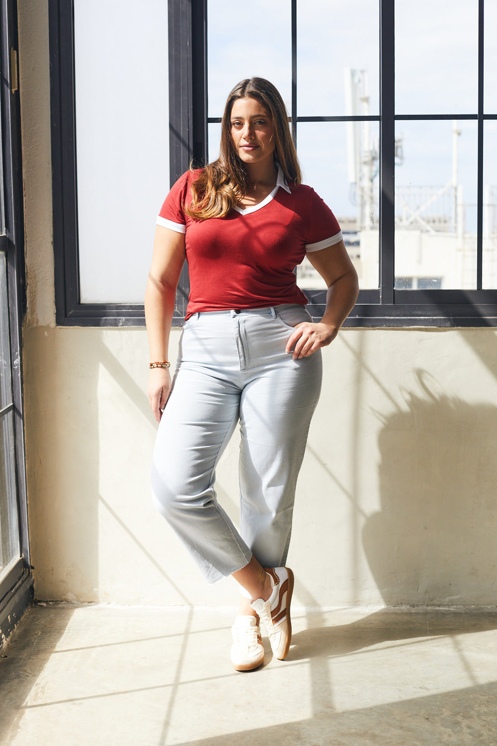 טי שירט טנסי אדום לבן