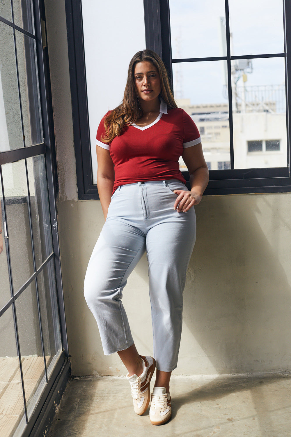 טי שירט טנסי אדום לבן