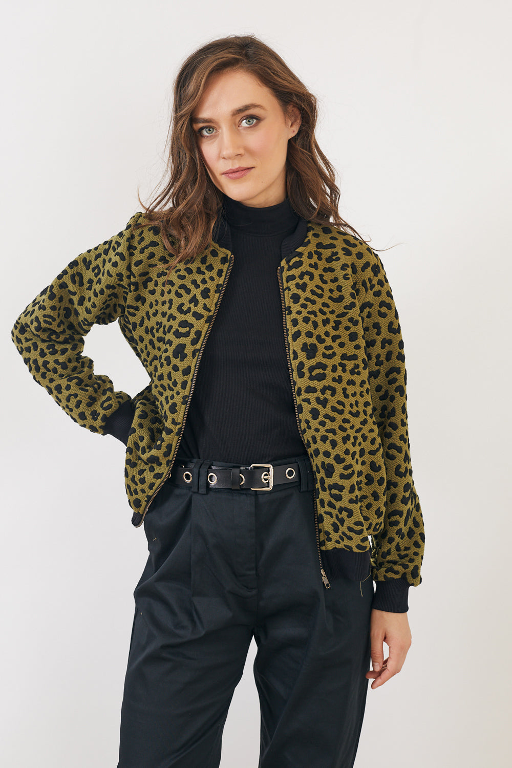 בומבר קווילט ירוק מנומר