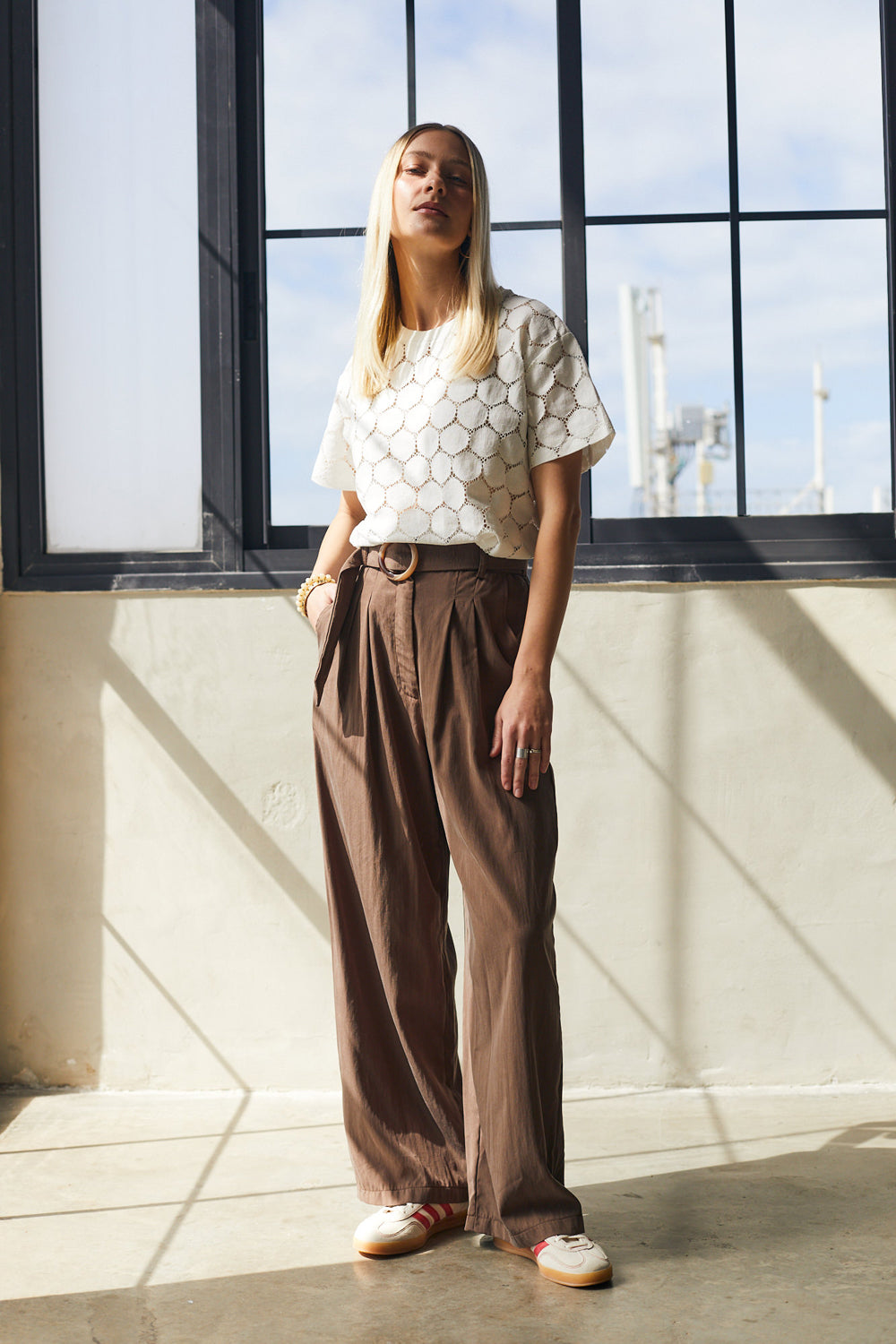 מכנסיים גרייס טנסל חום כהה