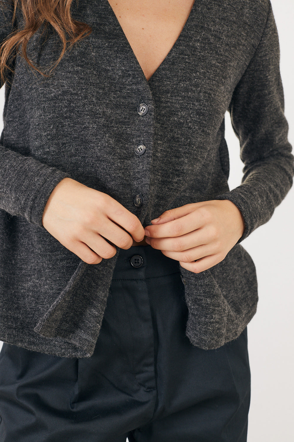 סוודר קרוליין גרפיט