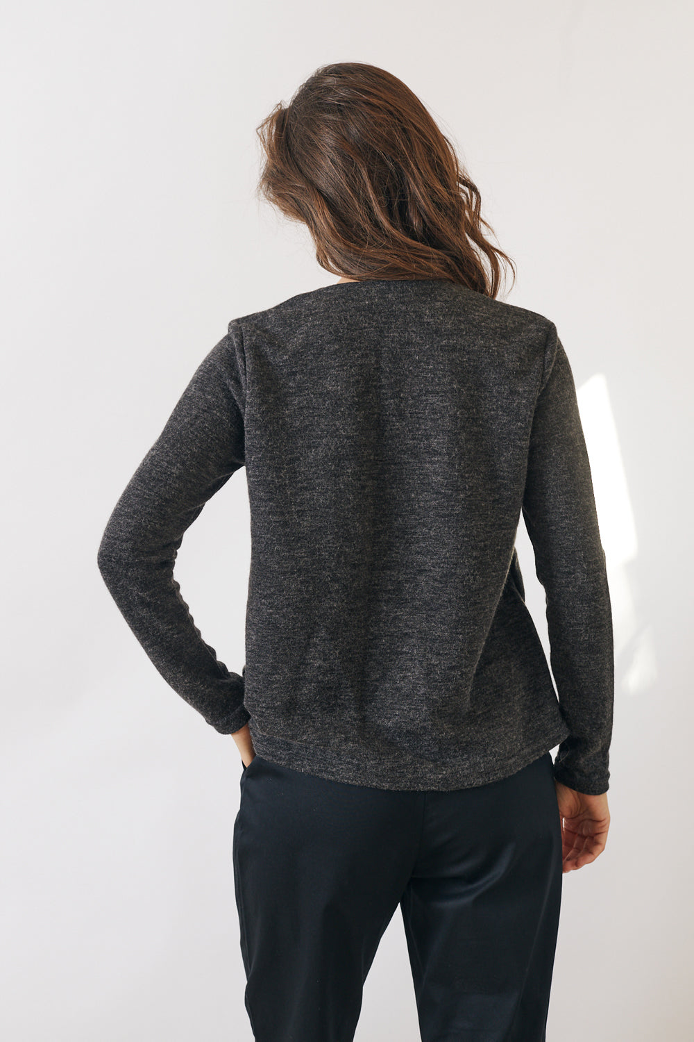 סוודר קרוליין גרפיט