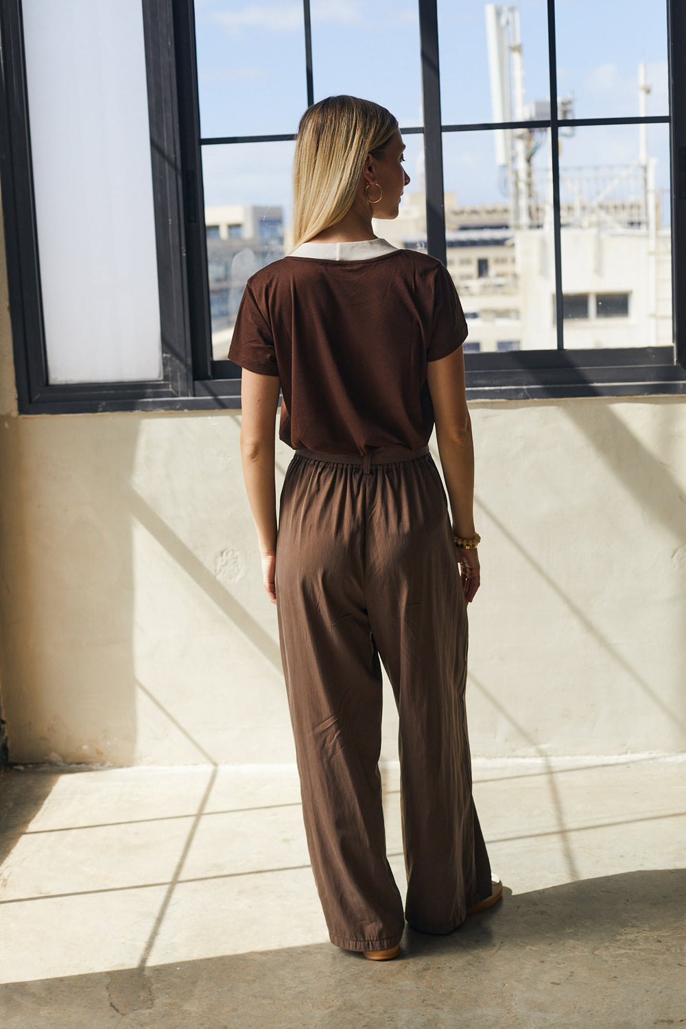 מכנסיים גרייס טנסל חום כהה