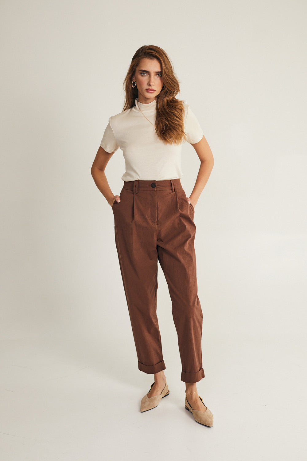 Giovanna pants in gray color